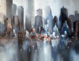 Cityscape Abstract by Unknown Artist